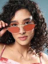 The Retro Malibu Cateye Sunglass - Califonia Gold